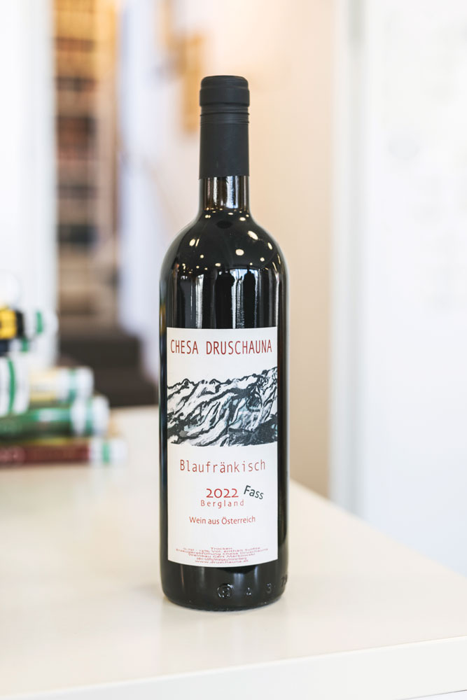 Flasche Blaufr&auml;nkisch Chesa Druschauna